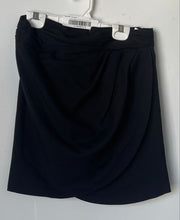 Load image into Gallery viewer, Zara Womens Black Draped Back-Zip Straight &amp; Pencil Skirt Size Medium
