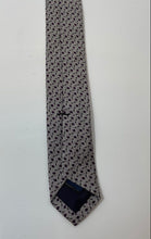 Load image into Gallery viewer, Polo By Ralph Lauren Mens Gray Printed Bar Track Adjustable Pointed Tie
