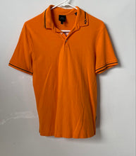 Load image into Gallery viewer, Armani Exchange Mens Orange Short Sleeve Collared Regular Fit Polo Shirt Size XS
