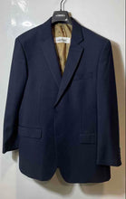 Load image into Gallery viewer, Izod Mens Dark Blue Long Sleeve Notched Single-Breasted One Button Blazer Sz 43R
