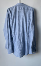 Load image into Gallery viewer, Express 1MX Mens Blue Long Sleeve Stretch Extra Slim Quick Dry Dress Shirt Sz XL
