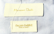 Load image into Gallery viewer, Massimo Dutti Mens Blue Italian Fabric Long Sleeve Collared Dress Shirt Sz 16.5
