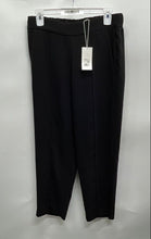 Load image into Gallery viewer, Vince Womens Black Flat Front Elastic Waist Straight Leg Ankle Pants Sz S W/ Tag
