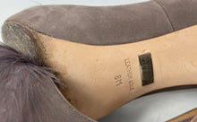 Load image into Gallery viewer, Badgley Mischka Womens Ginnie Gray Peep Toe Slip-On Stiletto Pump Heels Size 8M
