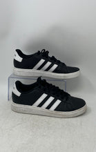 Load image into Gallery viewer, Adidas Boys Grand Court 2.0 GW6503 Black White Lace-Up Sneakers Shoes Size 6
