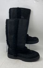 Load image into Gallery viewer, UGG Womens Sunburst Tall 5218 Black Suede Round Toe Snow Boots Size 8
