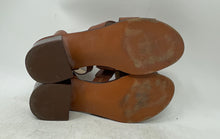 Load image into Gallery viewer, Marc Fisher Womens Brown Leather Open Toe Block Heel Ankle Strap Sandals Size 8M
