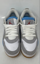 Load image into Gallery viewer, Authentic Nike Mens Jordan 4 RM FQ7939-104 White Blue Gray Sneakers Shoes Size 8
