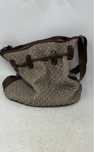 Load image into Gallery viewer, Origi Womens Gray Brown Adjustable Strap Inner Pockets Drawstring Bucket Bag

