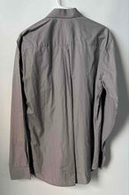 Load image into Gallery viewer, Ravanelli Mens Gray Long Sleeve Collared Pocket Button-Up Shirt Size Large
