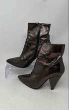 Load image into Gallery viewer, Baldinini Womens Brown Leather Pointed Toe Side Zip Ankle Booties Size 37
