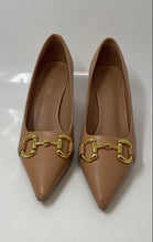 Load image into Gallery viewer, Jeffrey Campbell Womens Brown Pointed Toe Pump Heels Size 7.5
