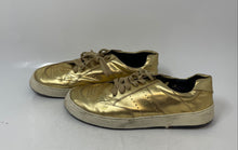 Load image into Gallery viewer, Osklen Womens Soho Gold Tone Leather Lace-Up Low Top Sneakers Shoes Size EU 39
