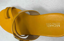 Load image into Gallery viewer, Michael Kors Womens Jilly Yellow Leather Wedge Heel Espadrille Sandals Size 7M
