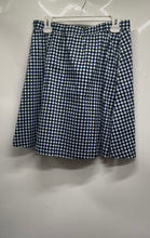 Load image into Gallery viewer, Tommy Hilfiger Womens White Blue Geometric Print Side Zipper A-Line Skirt Size M
