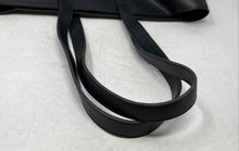 Load image into Gallery viewer, Unbranded Womens Black Leather Fancy Slim Double Strap Tote Handbag
