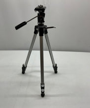 Load image into Gallery viewer, JCPenney Silver Aluminum Classic Adjustable Leg Camera Tripod
