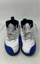Load image into Gallery viewer, Nike Kids Jordan 12 Retro 151186-140 White Blue Sneaker Shoes Size 2.5 No Insole
