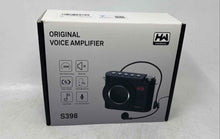 Load image into Gallery viewer, HaoWorks S398 Black Portable Voice Amplifier With Headset Microphone Not Tested
