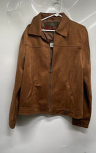 Load image into Gallery viewer, A Collezioni Mens Brown Suede Long Sleeve Regular Fit Full-Zip Jacket Size M
