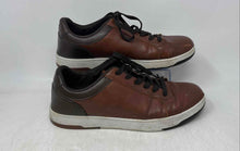 Load image into Gallery viewer, Tommy Hilfiger Mens Trapeze Brown Leather Lace-Up Sneaker Shoes Size 10.5
