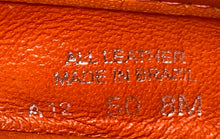 Load image into Gallery viewer, Authentic Tory Burch Womens Orange Patent Leather Slip-On Ballet Flats Size 8 M
