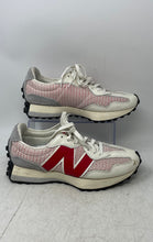 Load image into Gallery viewer, New Balance Mens 327 MS327OR White Red Round Toe Lace-Up Sneaker Shoes Size 10D
