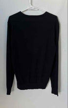 Load image into Gallery viewer, Express Womens Black Knitted V-Neck Long Sleeve Pullover Sweater Size Small
