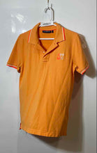 Load image into Gallery viewer, Psycho Bunny Mens Orange Short Sleeve Collared Regular Fit Polo Shirt Size 4
