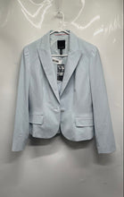 Load image into Gallery viewer, The Limited Womens Light Blue Long Sleeve One Button Blazer Size 10 With Tag
