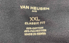 Load image into Gallery viewer, Van Heusen Mens Navy Blue Striped Print Classic Fit Golf Polo Shirt Size XXL

