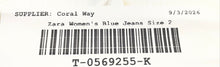 Load image into Gallery viewer, Zara Womens Blue Denim Medium Wash Stretch Pockets Straight Leg Jeans Size 2
