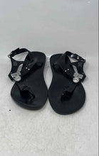 Load image into Gallery viewer, Michael Kors Womens Plate Jelly Black Open Toe Flat Thong Sandals Size 10 M
