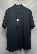 Load image into Gallery viewer, Perry Ellis Mens Black Dotted Print Slim Fit Button-Up Shirt Size XXL With Tag
