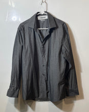 Load image into Gallery viewer, Kenneth Cole Reaction Mens Gray Printed Long Sleeve Dress Shirt Size 16
