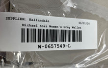 Load image into Gallery viewer, Michael Kors Womens Jet Set Gray Inner Divider ID Window Zip-Around Wallet
