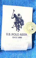 Load image into Gallery viewer, U.S. Polo Assn. Mens Blue Multicolor Colorblock Cotton Polo Shirt Size XXL

