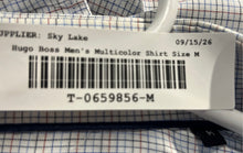 Load image into Gallery viewer, Hugo Boss Mens Multicolor Check Long Sleeve Collared Button-Up Shirt Size M
