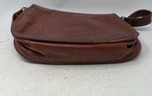 Load image into Gallery viewer, Vintage Unbranded Womens Brown Leather Flap Messenger Adjustable Crossbody Bag
