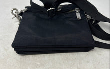 Load image into Gallery viewer, Baggallini Womens Black Inner Pockets Detachable Strap Crossbody Handbag
