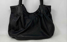 Load image into Gallery viewer, Nine West Womens Black Faux Leather Braided Handles Inner Pocket Satchel Handbag
