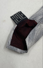 Load image into Gallery viewer, Versace Mens Gray Red Printed Silk Adjustable Designer Tie Rip &amp; Tear
