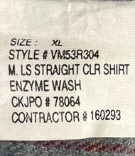 Load image into Gallery viewer, Calvin Klein Jeans Mens Gray Plaid Cotton Long Sleeve Button-Up Shirt Size XL
