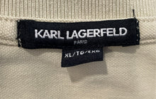 Load image into Gallery viewer, Karl Lagerfeld Mens Beige Short Sleeve Collared Golf Polo Shirt Size XL
