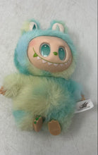 Load image into Gallery viewer, Pop Mart Green And Yellow Labubu The Monsters Replica Action Figure Keychain
