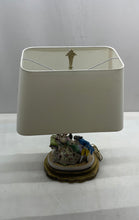 Load image into Gallery viewer, Glazed Porcelain Staffordshire Style Couple Wired Home Decorative Lamp
