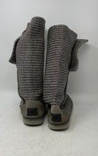 Load image into Gallery viewer, UGG Womens Classic Cardy Gray Knit Button Detail Foldover Knee High Boots Size 8
