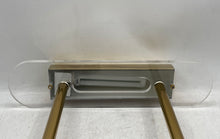 Load image into Gallery viewer, Vintage Postmodern Brass Clear Base Lucite Banker Style Desk Lamp Not Tested

