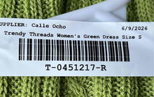 Load image into Gallery viewer, Trendy Threads Womens Green Cable-Knit Sleeveless Scoop Neck Maxi Dress Size S
