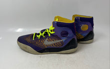 Load image into Gallery viewer, Nike Kids Kobe 9 Elite 636602-501 Purple Yellow Lace-Up Basketball Shoes Size 7Y
